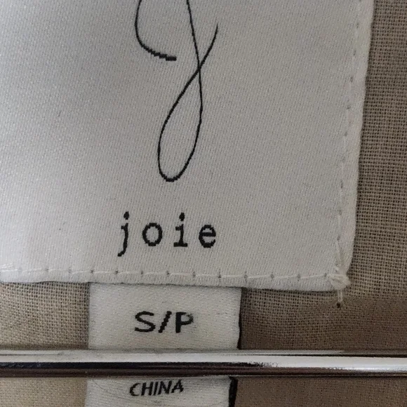 Joie Tan and Cream Plaid Shirt Jacket - Picture 2 of 2